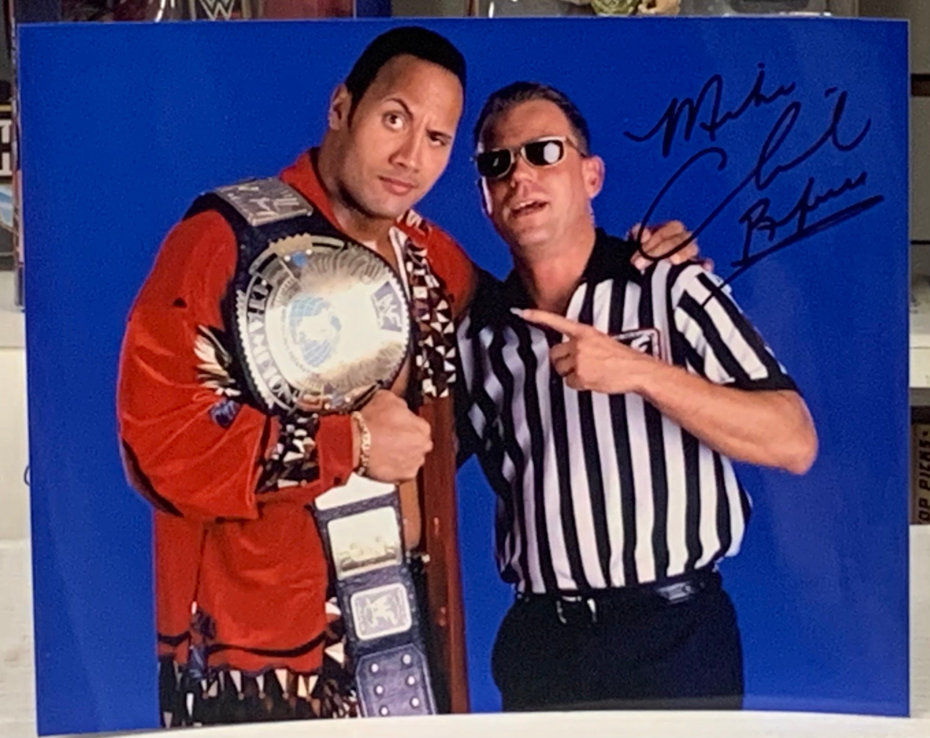 Mike Chioda WWE Referee Signed 8x10 Color Photo – The Wrestling Universe