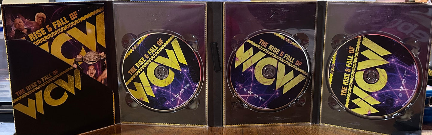 * “The Rise & Fall of WCW” DVD (3-Disc set) (Hulk Hogan, Flair, NWO & so much more)