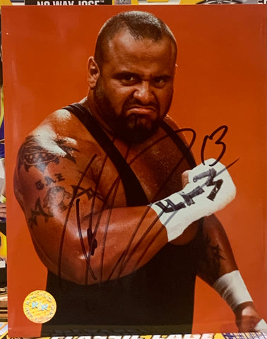 Tazz signed WWE Official Racing Reflection 8x10 Color Photo (Comes w/COA)!!!