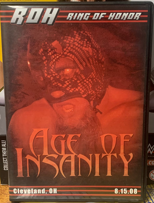 ROH Ring Of Honor DVD “Age of Insanity” 8/15/08 (Briscoes, Tyler Black & more)