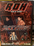 ROH Ring of Honor DVD “Black Friday Fallout” 11/24/06 (Samoa Joe, Jay Briscoe, Homicide)!!!