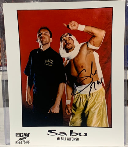 Sabu Signed 8x10 Color Photo ECW WWE (Comes w/COA)