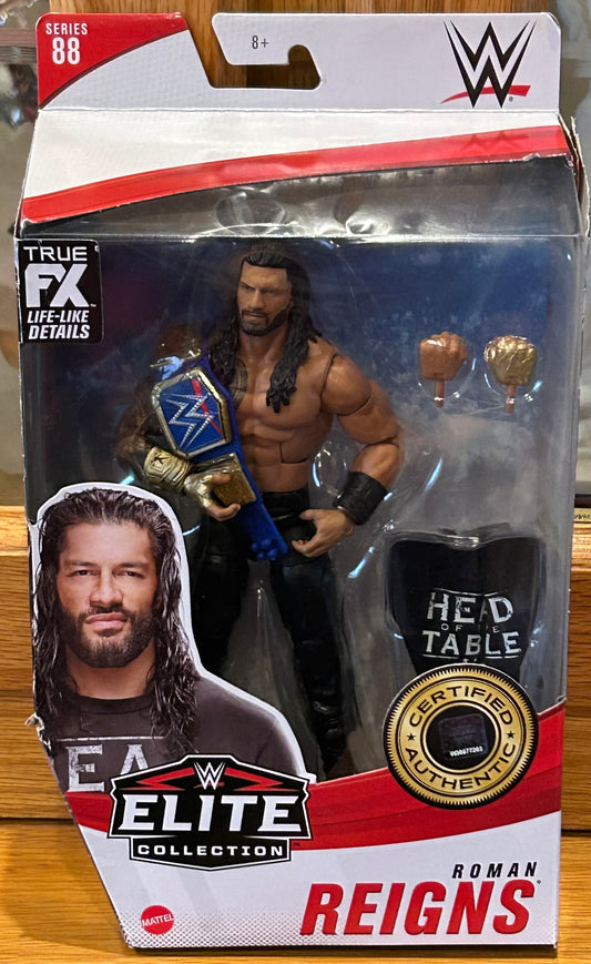 * Roman Reigns WWE Mattel Elite Series 88 Action Figure w/Belt (Sealed, Never Opened)