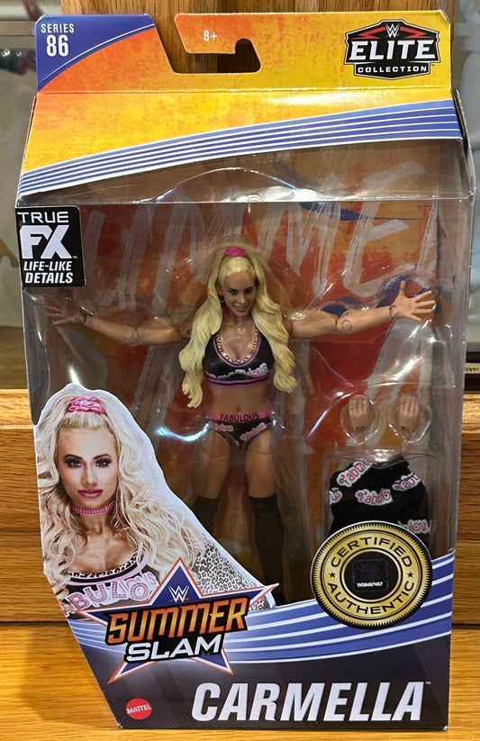 * Carmella WWE Elite Series 86 Action Figure (box was opened, but figure is in MINT Condition)
