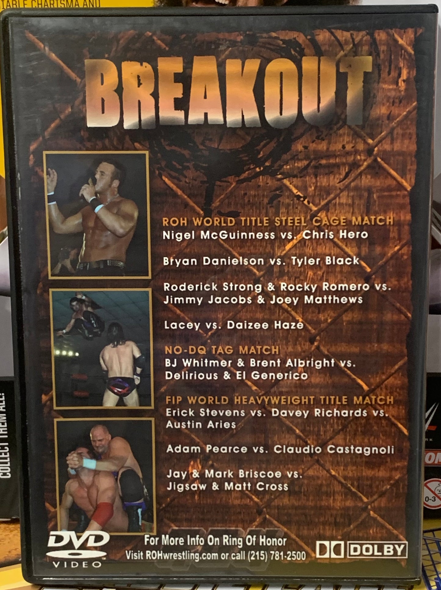 RoH Ring of Honor DVD “Breakout” 1/25/08 (Nigel, Danielson, Tyler Black)