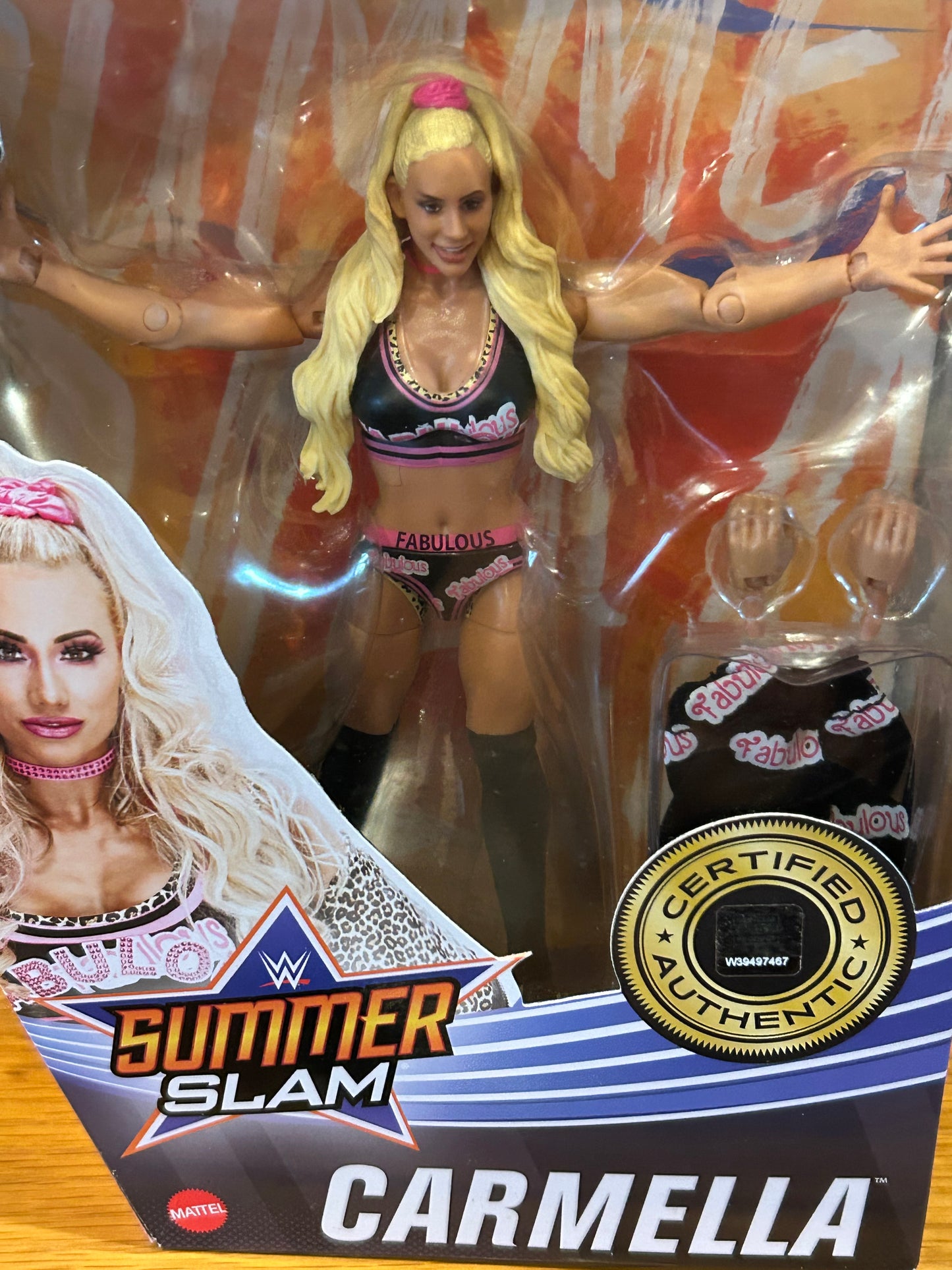 * Carmella WWE Elite Series 86 Action Figure (box was opened, but figure is in MINT Condition)