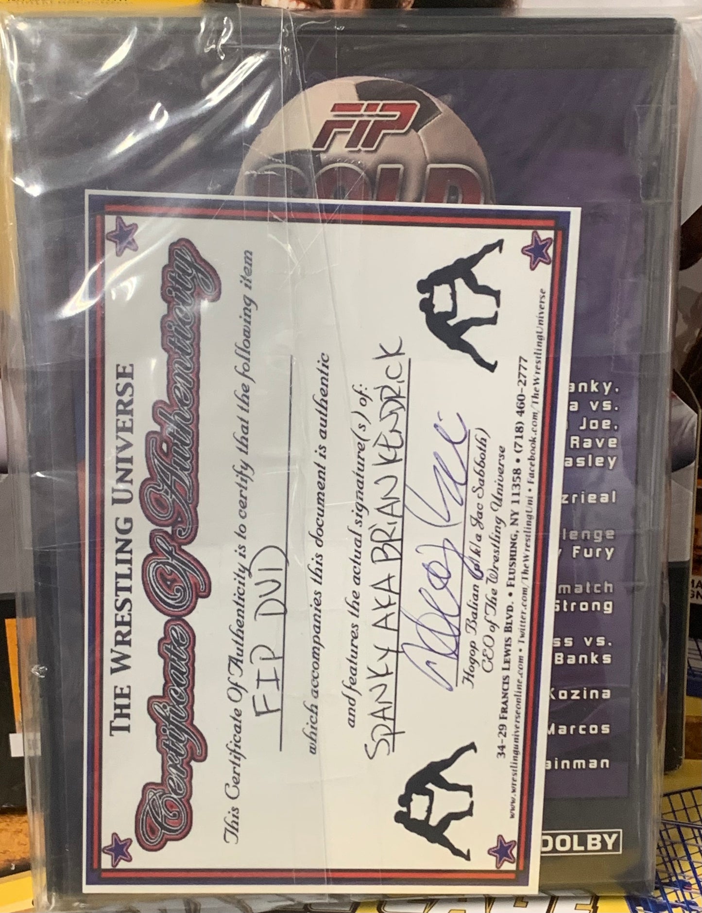 FIP Full Impact Pro DVD “ Sold Out” SIGNED by SPANKY (Comes w/COA)