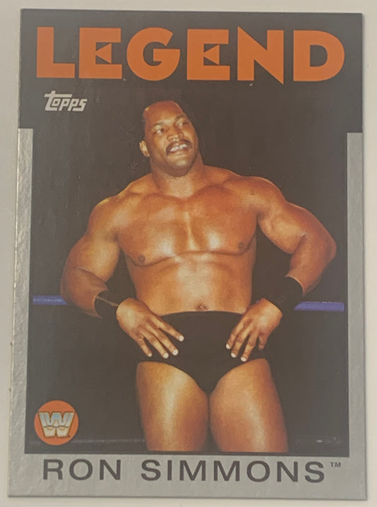 Ron Simmons 2016 WWE Topps Heritage Parallel Card Serial #5/50