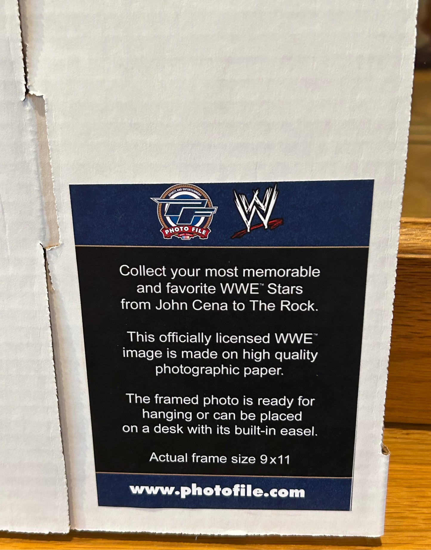 CM Punk WWE Official photo File Authentic Promo Photo 8x10 Framed  (Awesome Piece)