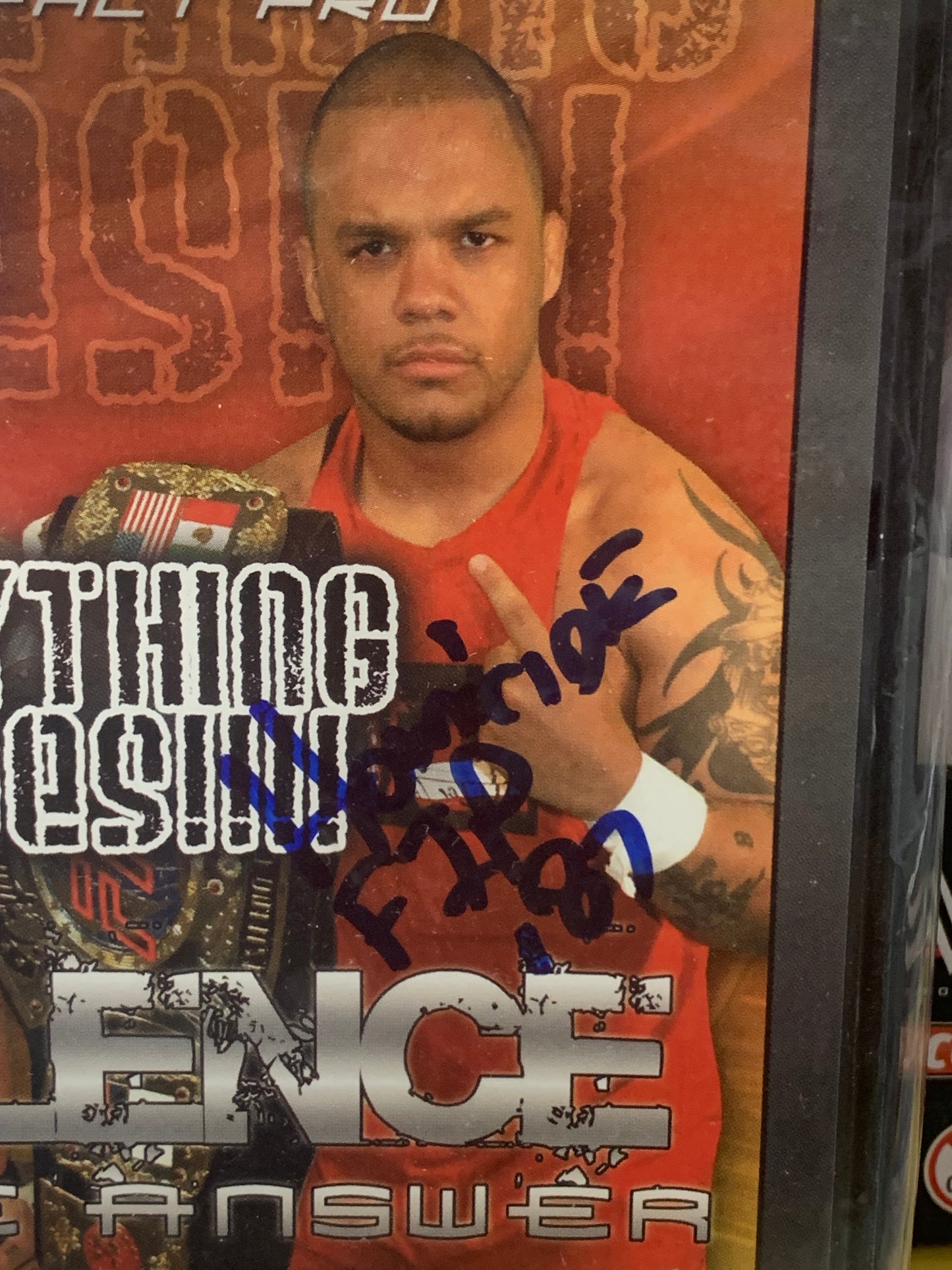 FIP Full impact Pro DVD 4/23/05 “Violence Is The Answer” SIGNED by HOMICIDE
