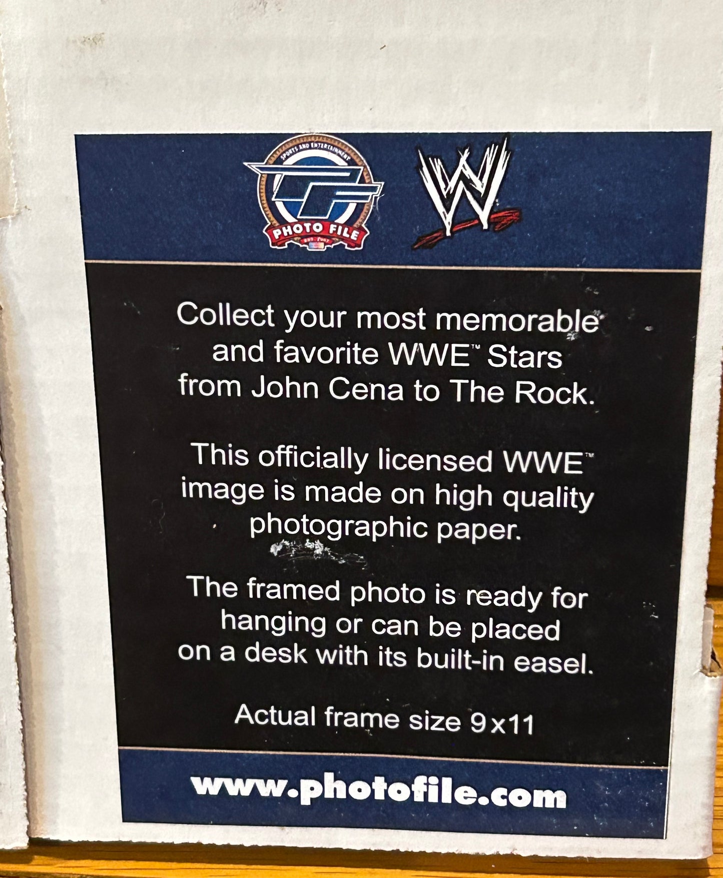 John Cena WWE Official photo File Authentic Promo Photo 8x10 Framed  (Awesome Piece)