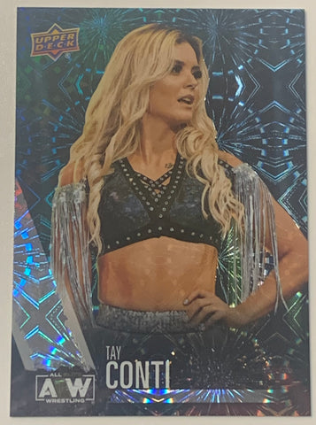 Tay Conti 2021 UD Upper Deck AEW Parallel Pyro Card