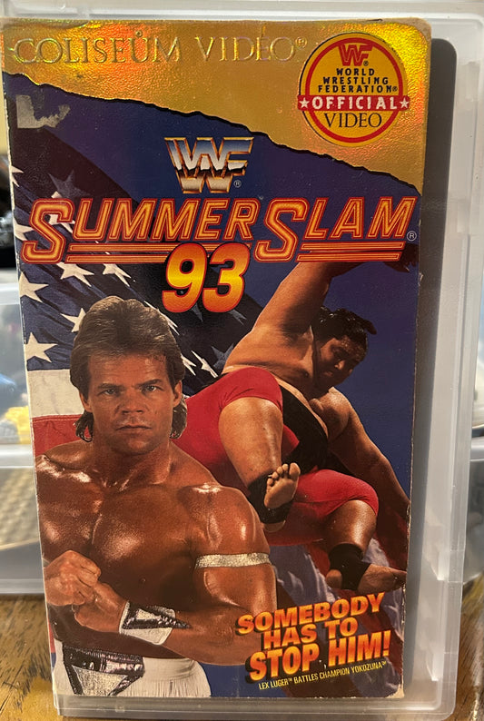 *  WWF WWE ”Summer Slam 1993” VHS (Coliseum Home Video)