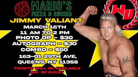 In-Store Meet & Greet with Legendary Jimmy Valiant on March 16th from 11am-2pm