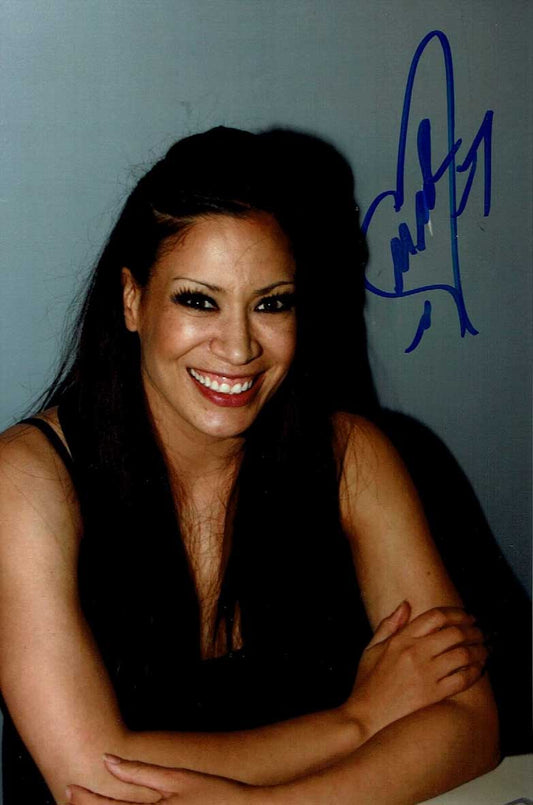 Melina Pose 2 Signed Candid (4x6 Size) Photo COA