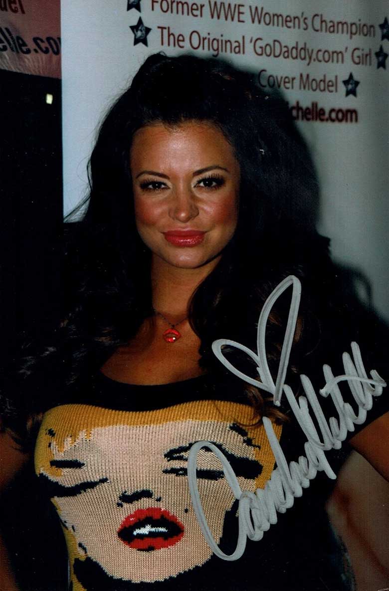 Candice Michelle Pose 2 Signed Candid (4x6 Size) Photo COA