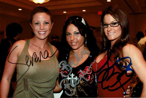 Serena Becky Bayless Brooke Adams Triple (4x6 Size) Signed Candid Photo COA