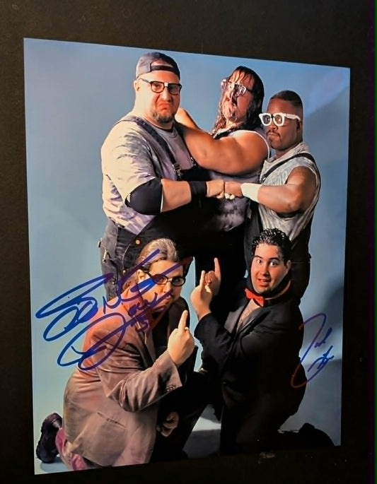 Sign Guy Dudley & Joel Gertner Dual Signed Classic ECW Photo COA