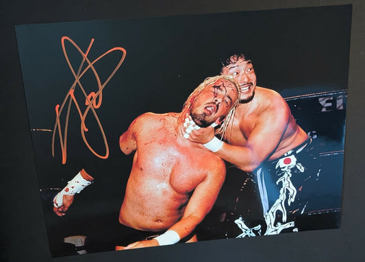 Tajiri Pose 2 Signed Photo COA