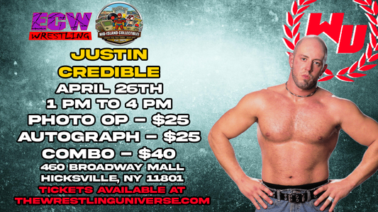 Meet & Greet with Justin Credible @ Broadway Mall on April 26th from 1-4pm