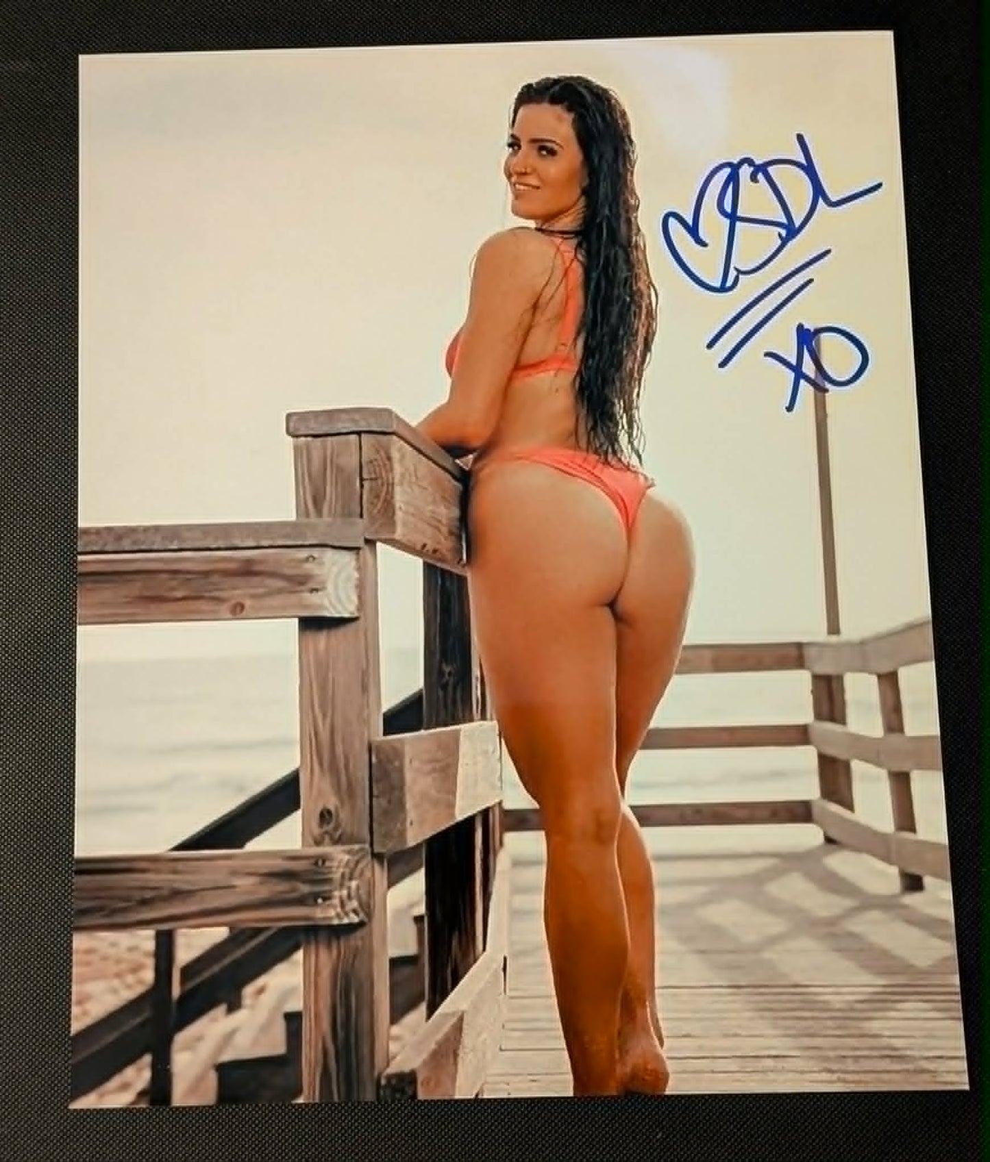 Steph De Lander Pose 7 Signed Photo COA