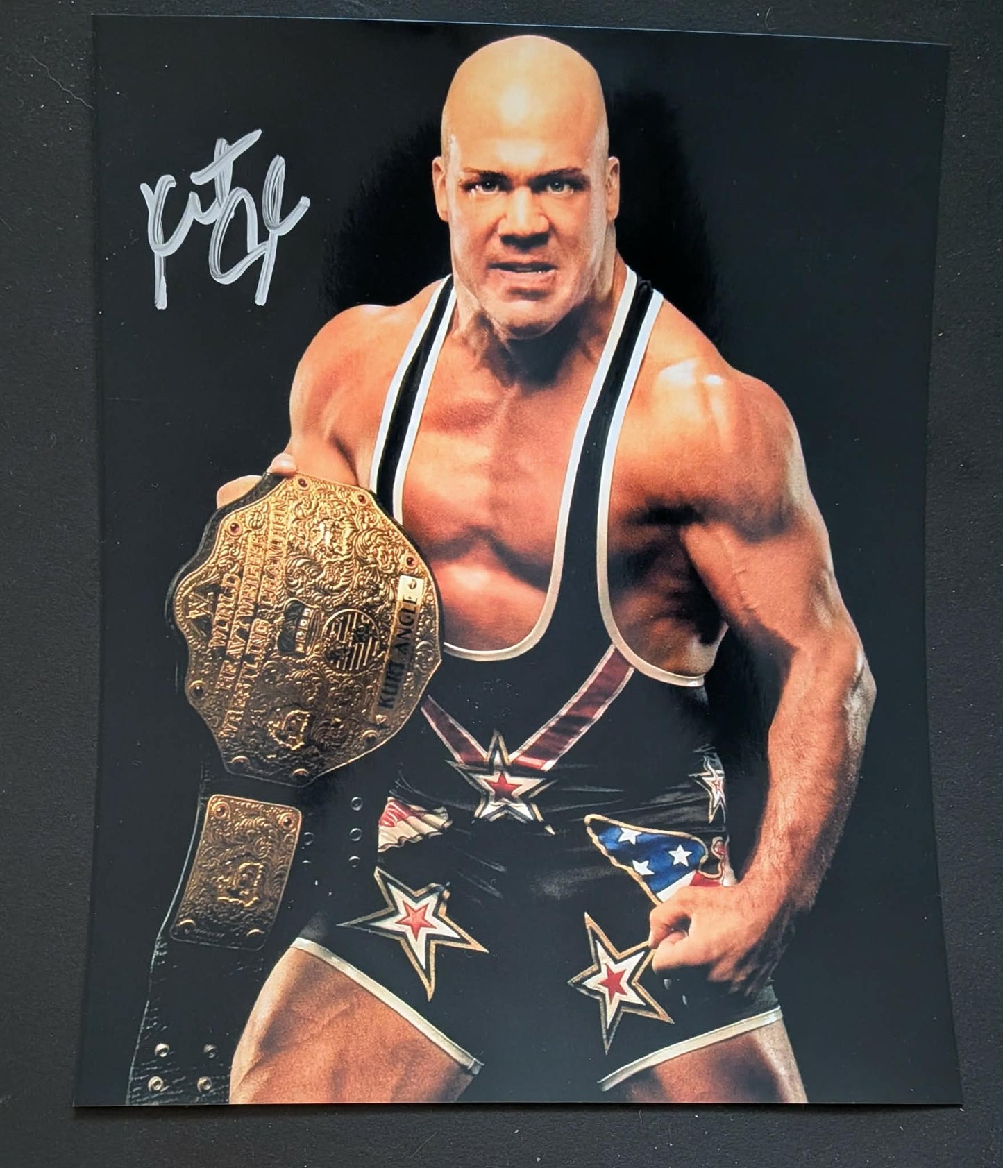 Kurt Angle Pose 2 Signed Photo COA