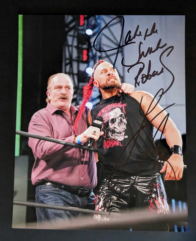 Jake Roberts & Lance Archer Pose 1 Dual Signed Photo COA