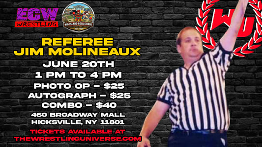 Meet & Greet with Jim Molineaux  ECW DAY @ Broadway Mall Hicksville June 20th 1-4PM