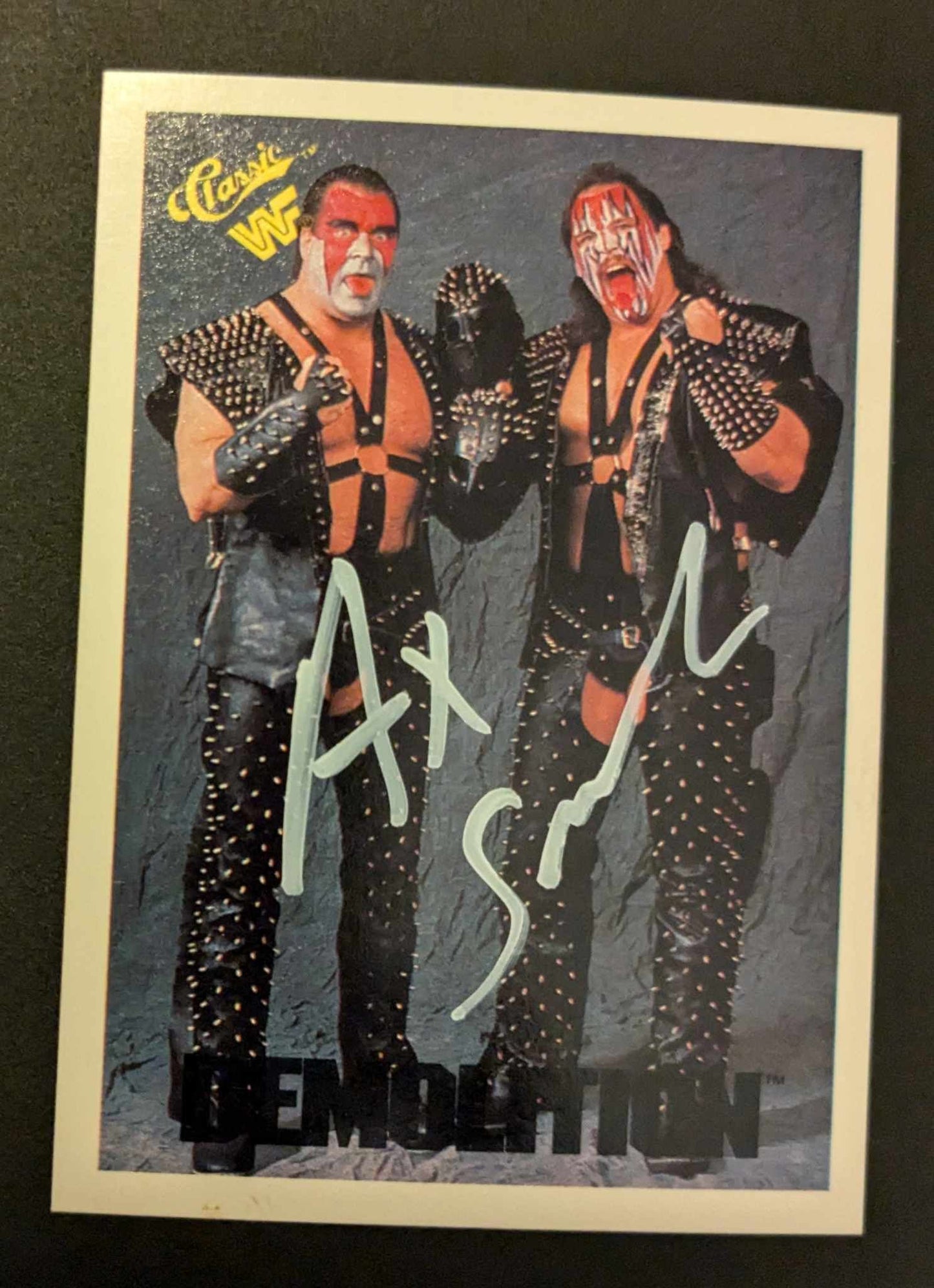 Demolition Ax & Smash WWF Classic #6 Dual Signed COA