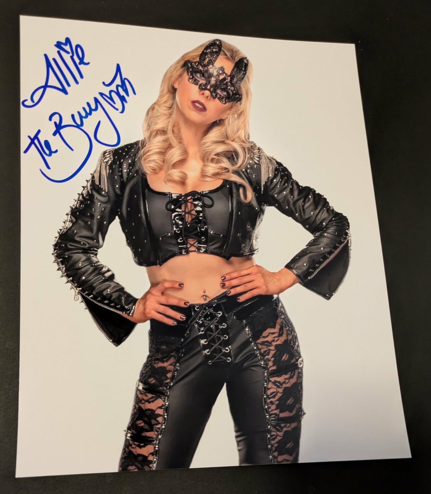 Allie The Bunny Pose 2 Signed Photo COA