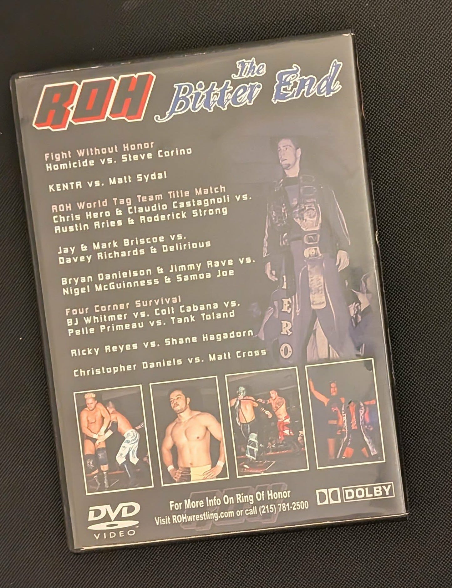 ROH Ring of Honor DVD The Bitter End Philadelphia 11/4/06 (Signed by Homicide)