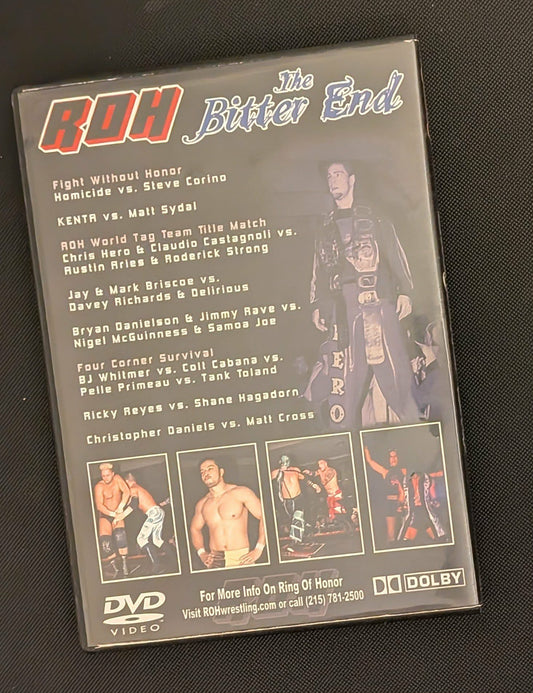 ROH Ring of Honor DVD The Bitter End Philadelphia 11/4/06 (Signed by Homicide)
