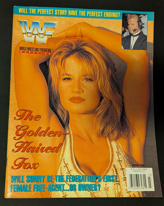 WWF WWE Magazine March 1996 Sunny (Savio Vega Poster No Cards)