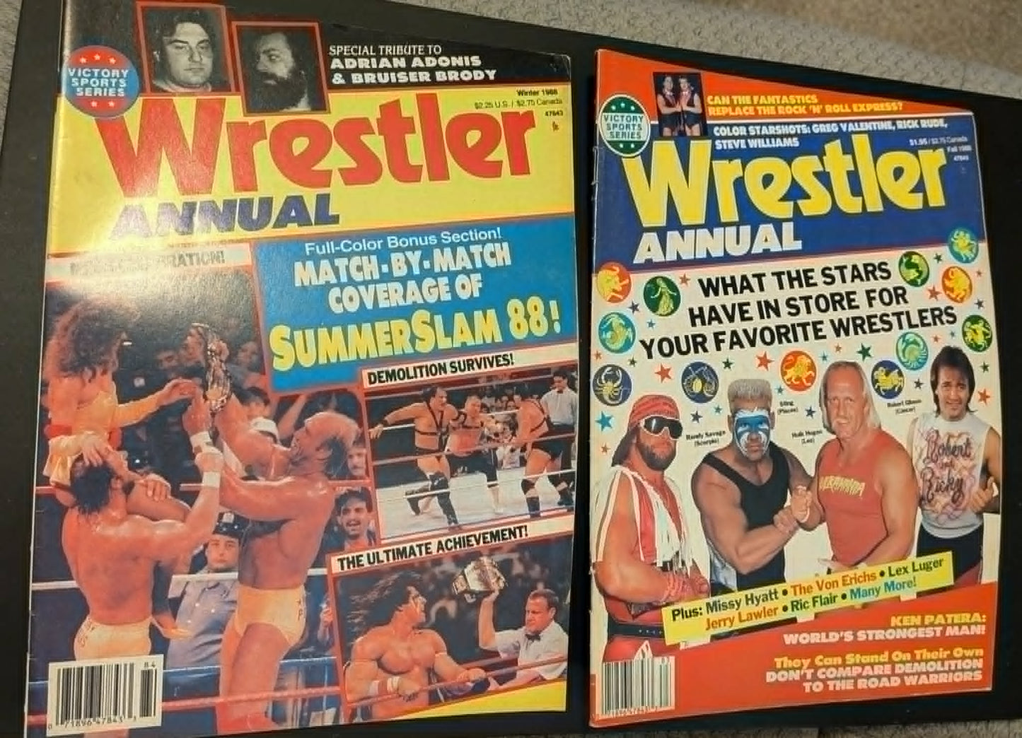 WWE WWF The Wrestler Magazine Annual 1988 (Lot of 2)