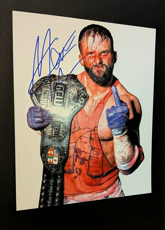 Matt Cardona Pose 3 Signed Photo COA