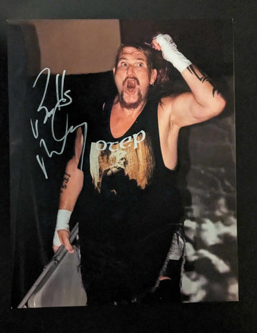 Balls Mahoney Pose 1 Signed Photo COA