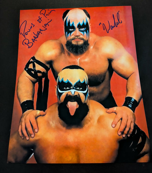Powers Of Pain Pose 8 Dual Signed Photo COA