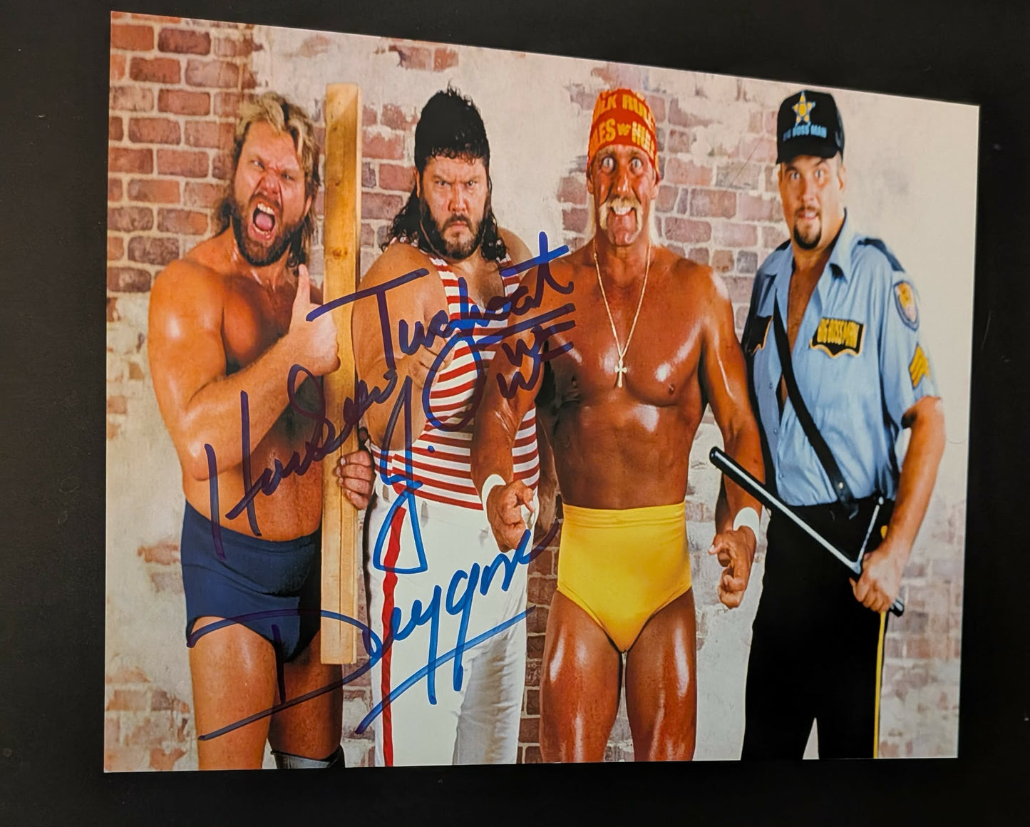 Hacksaw Jim Duggan & Tugboat Dual Signed Photo COA