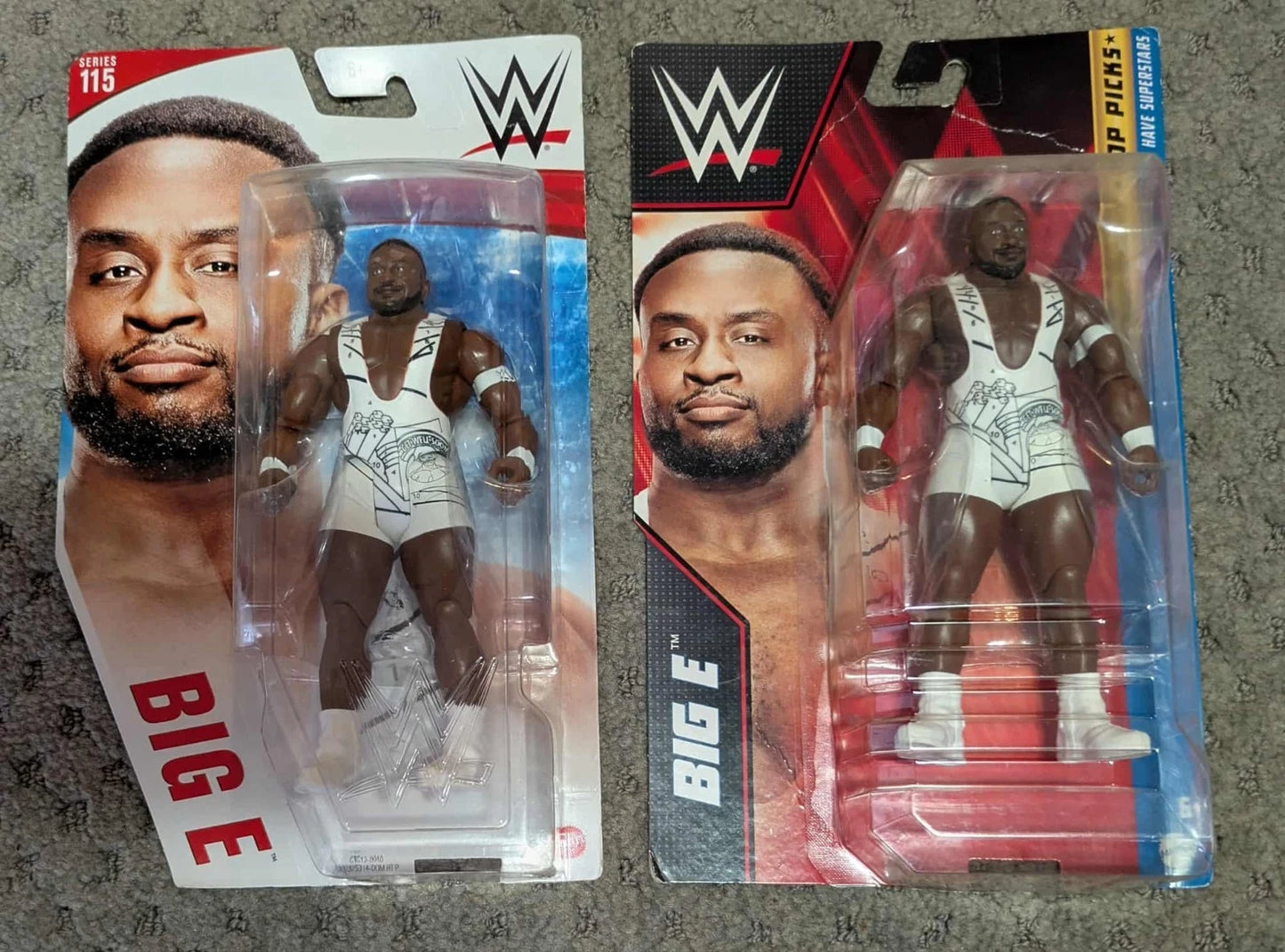 Big E 2 Action Figure Lot WWE Series 115 & Top Picks