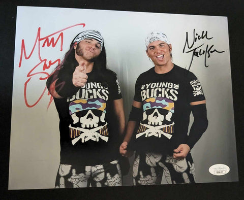 The Young Bucks (Matt & Nick Johnson) Dual Signed Photo JSA COA