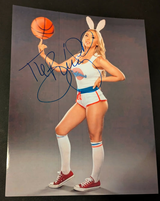 Allie The Bunny Pose 1 Signed Photo (Size 8.5x11) COA