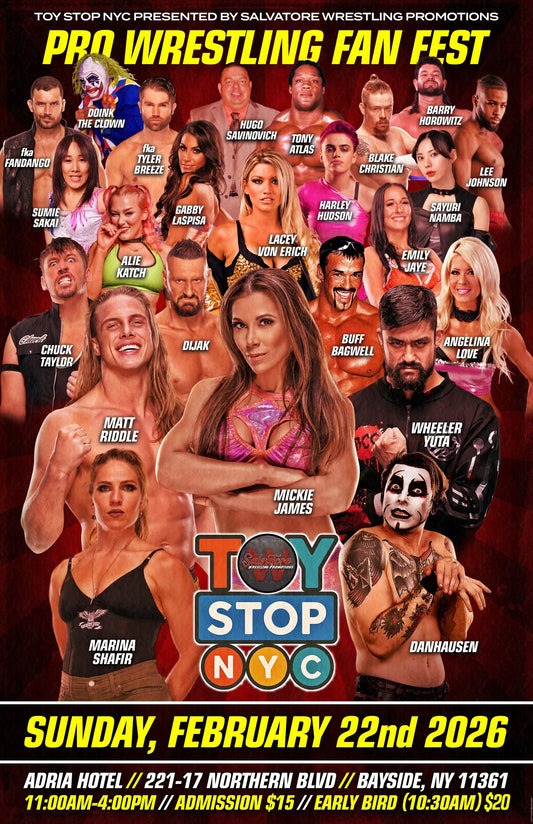 Toy Stop NYC on 2/22/26 Wrestling Convention in Queens NY