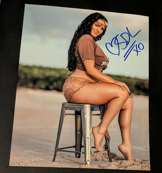 Steph De Lander Pose 3 Signed Photo COA