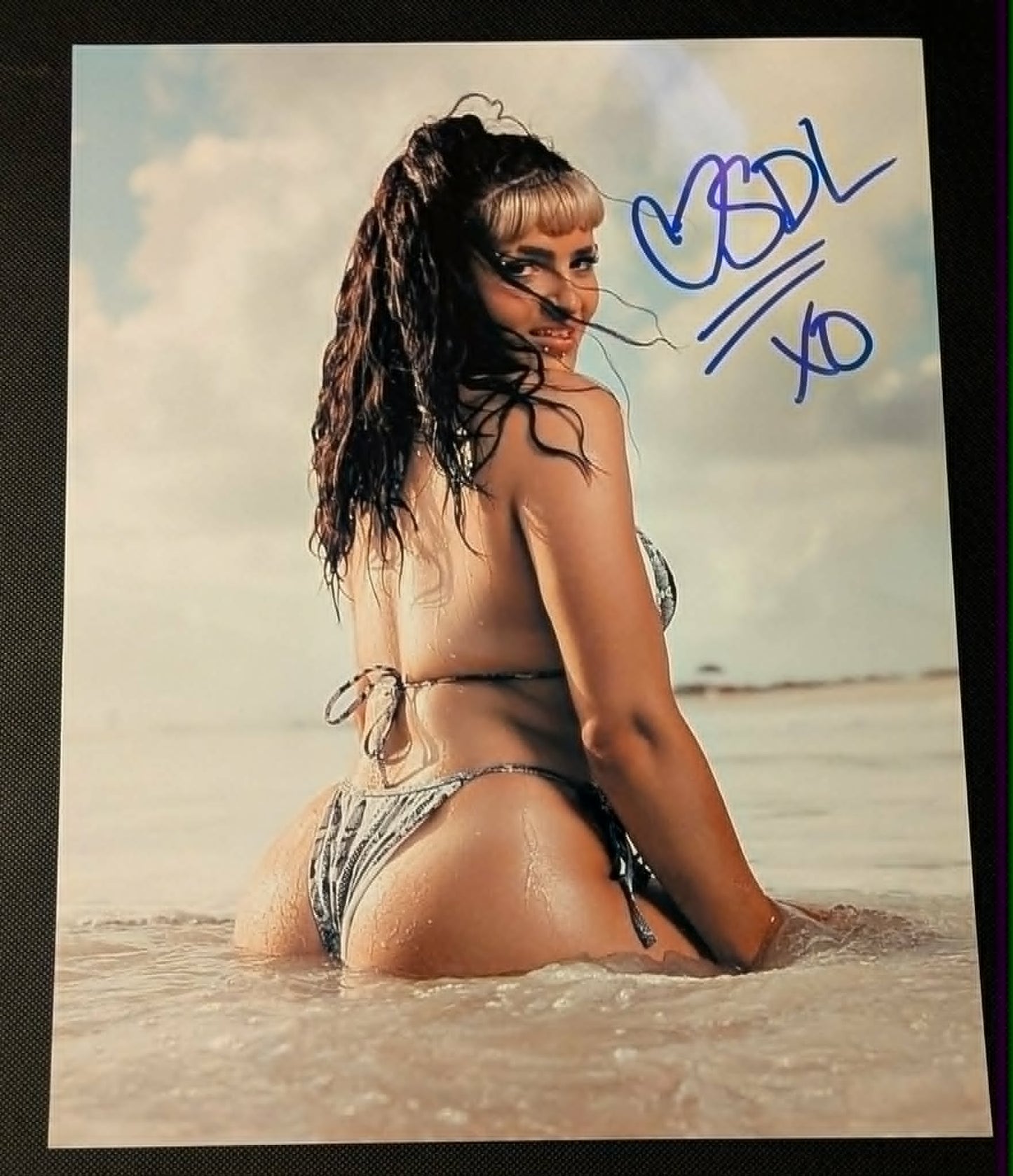 Steph De Lander Pose 6 Signed Photo COA