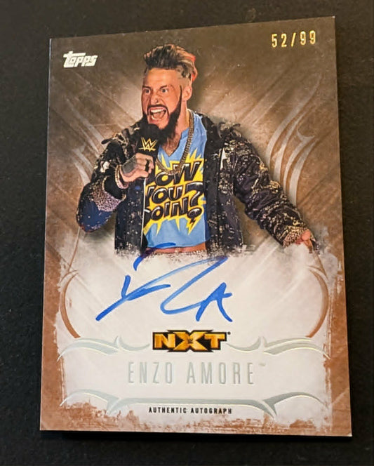 Enzo Amore 2016 Signed Topps Undisputed Autograph NXT Serial #/99