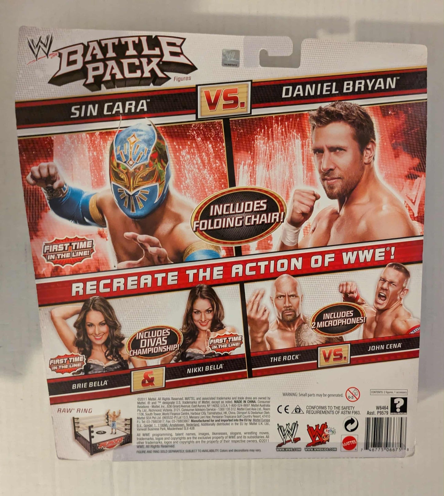Mattel Battle Pack Series 15 Sin Cara & Bryan Danielson Action Figure