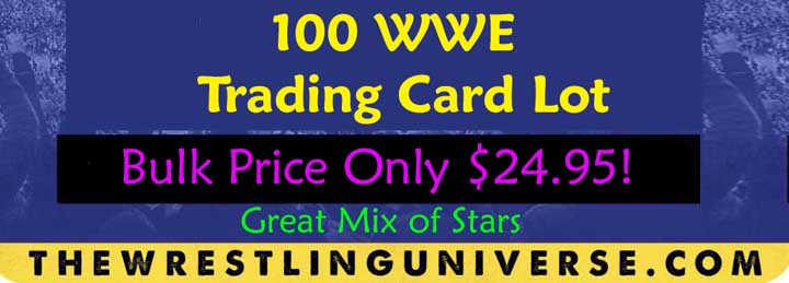 100 WWE Trading Card Lot (Some AEW) Special Bulk Price Only $24.95!!
