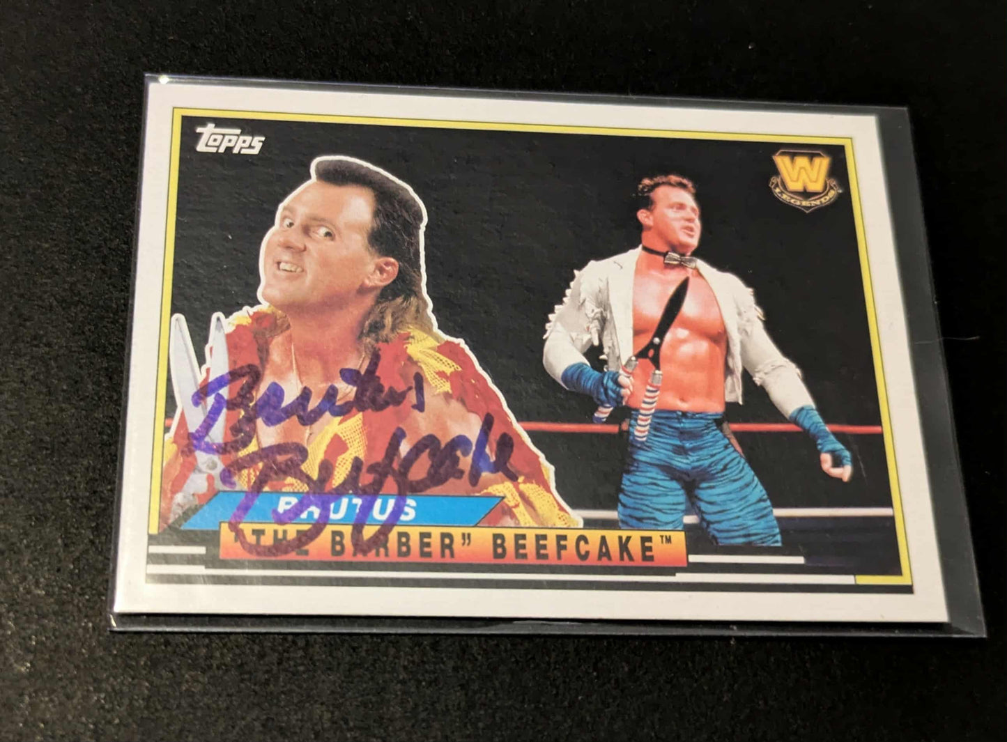 Brutus Beefcake Signed 2018 Topps Heritage WWE Legend BL-9 COA