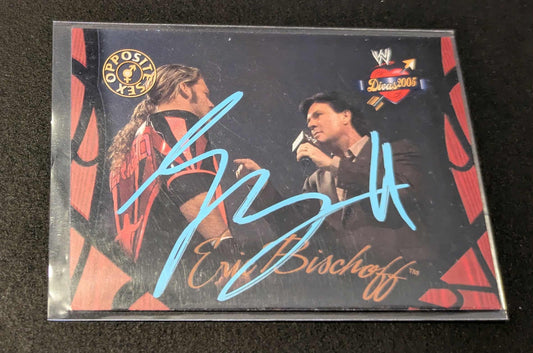Eric Bischoff Signed 2004 Fleer WWE Divine Divas #70 COA
