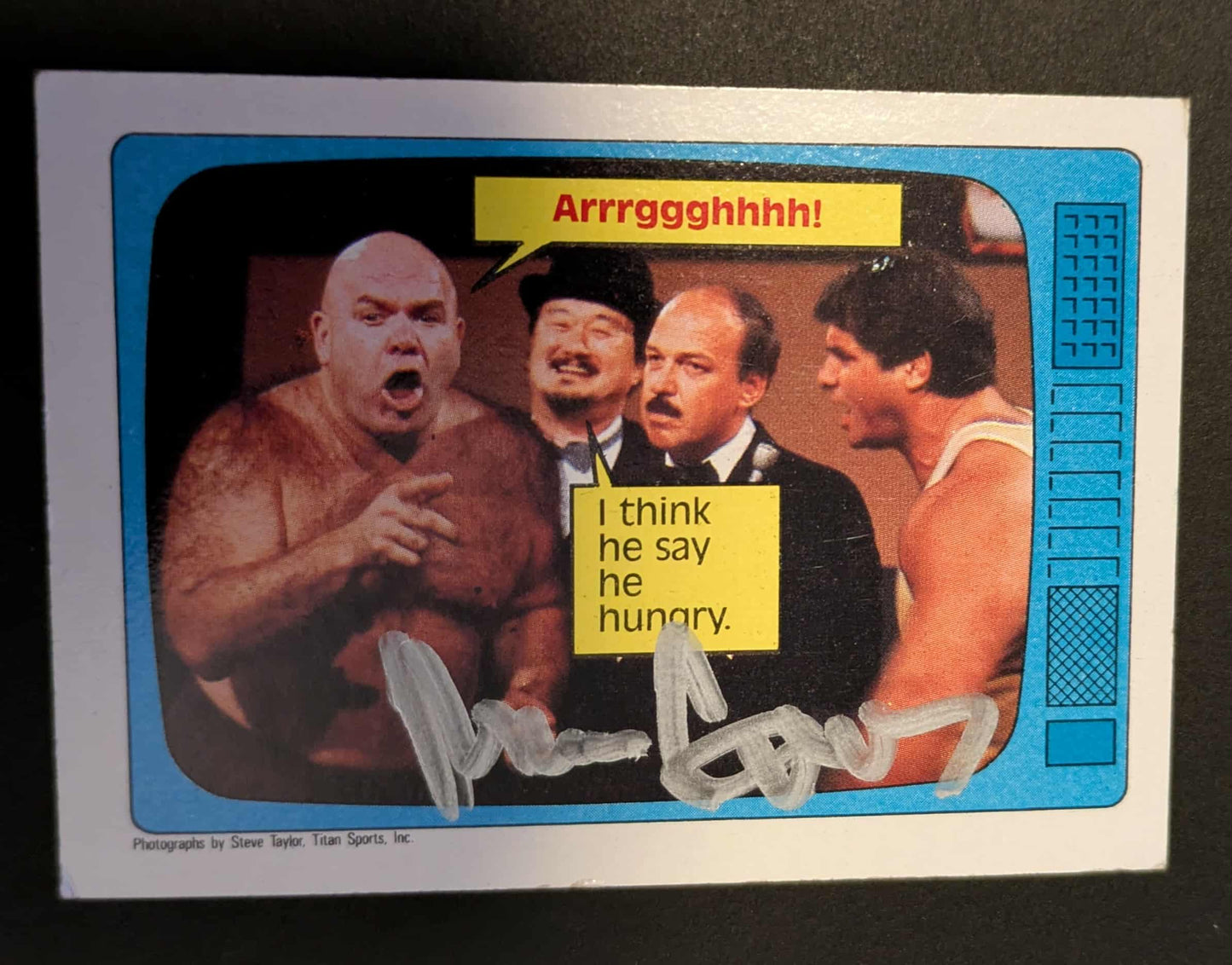 Gene Okerlund 1985 WWF Topps #65 Signed COA